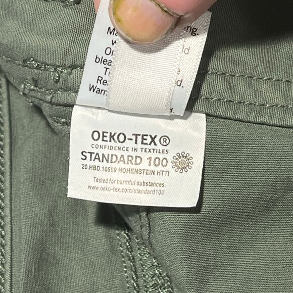 Olive Green Cargo Mini Skirt Utility Gorpcore Grunge Y2K 90s Size 11 / 30W SO - Picture 10 of 10